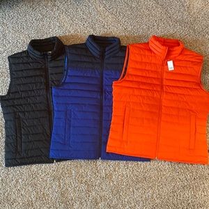 Gap Puffer Vests - Set of 3